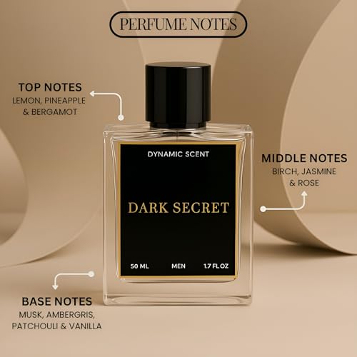 Image of Dark Secret Men's Perfume 50ml | Strong & Long Lasting EDP | Premium Luxury Fragrance for Men | Perfect for Everyday Use & Gifting