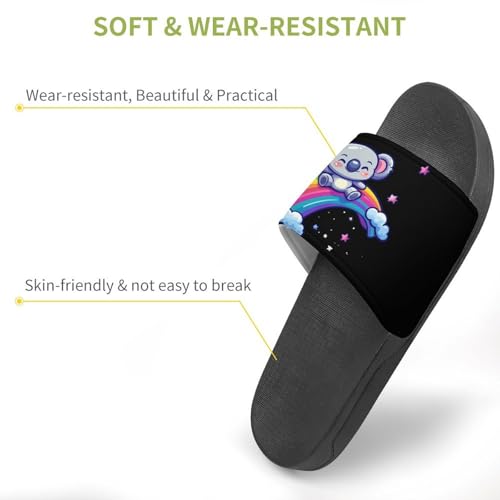 Koala Sliding Down Rainbow Slippers for Men Wormen Shower Bathroom Slipper Indoor Beach Non Slip Sandal3