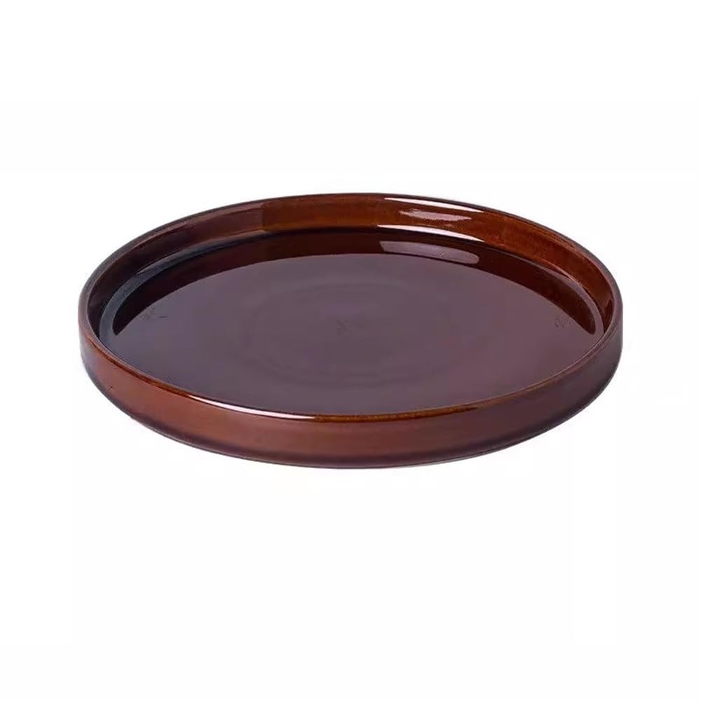 Versatile Vassoio raccogligocce for Piante da Giardino, sottovaso Rotondo for Fiori(Bruin,M)