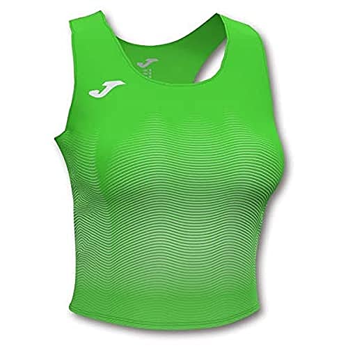 Joma Elite VII Top Running, Niñas, Verde Fluor, XS