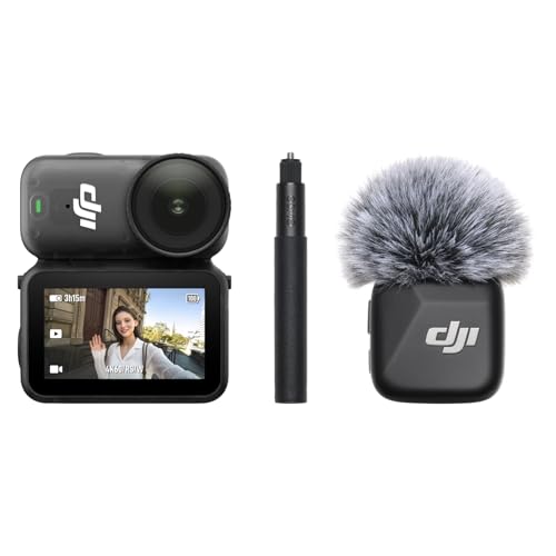 DJI Pack para vlog Osmo Nano (128 GB)   Cámara portátil para vlogging 4K con Mic Mini TX Negro, cámaras POV Manos Libres, grabación de 200 Minutos, estabilización, cámara para Viajes y vlogging