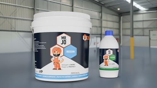 Image of MR. JO Floorkot-HB [ 6kg ] | High Build Epoxy Floor Coating | Solvent-Free | Heavy-Duty Industrial Flooring | Chemical & Abrasion Resistant (Grey)