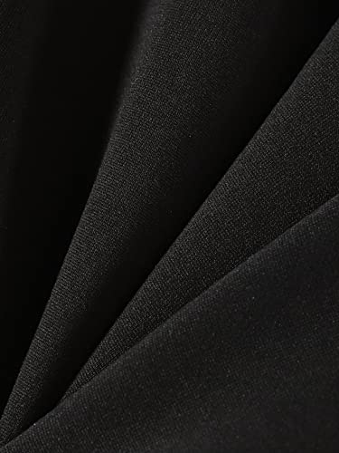 Gorglitter Men's Color Block Long Sleeve Zip Up Hoodie Cartoon Graphic Drawstring Hooded Sweatshirt Tops Black And Khaki Large #TOP3