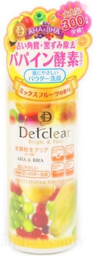 Meishoku Japan DET Clear Bright & Peel Fruit Enzyme Powder Wash with AHA & BHA