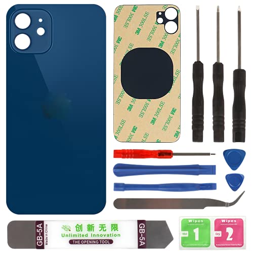 Black Friday - 70% OFF ZZOOI Back Glass Cover Replacement Back for iPhone 12 6.1 Inches All Carriers with Pre-Installed Adhesive and Tool (Blue) Black Friday - 70% OFF ZZOOI Back Glass Cover Replacement Back for iPhone 12 6.1 Inches All Carriers with Pre-Installed Adhesive and Tool (Blue)