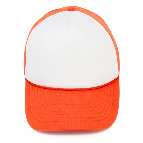 Image of MR.R Sublimation Blanks Polyester Mesh Cap Mesh Hat Two Tone Trucker Summer Mesh Cap with Adjustable Snapback,2pcs per Pack