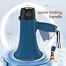 Flydot Megaphone with Speaker Microphone Siren and 240-Second Bulhorn Recording Includes Volume Control for Outdoor Events and Crowd Management Blue