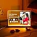 Custom Spotify Plaque Personalized Night Light with Acrylic Plaque with Photo Scannable Music Code Spotify Glass Art Engraved Led Lamp with Picture Home Decor Unique Gifts for Valentines Day Christmas