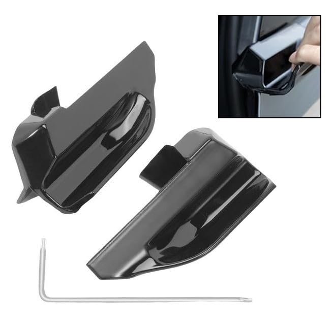 Garniture poignee Mach-E sans percage protection noire - 5