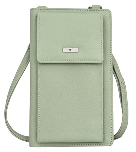 Image of URBAN FOREST Ruby Mint Green Leather Wallet for Women