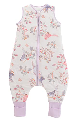 Chilsuessy Baby Schlafsack mit Beinen 2.5 Tog Winter Schlafsack Unisex Ganzjahres Schlafsack mit Füßen Babyschlafsack Schlafsack Kinder, Frühlingsmagpie, 80cm/Baby Höhe 85-95cm Cover