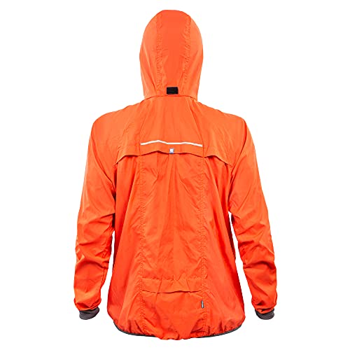 Jaqueta Corta-Vento WindFlow CURTLO - Masculino, tam. G, cor laranja