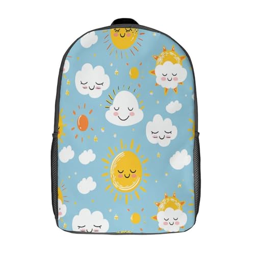Sac à dos enfants imprimé 3D grand format 17" résistant avec poches pour garçons
