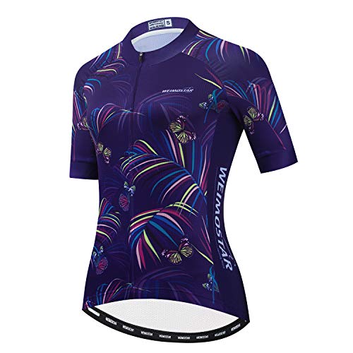 Bike Jersey for Women Cycling Triathlon top Women MTB Road Biking Shirt Bicycle Short Sleeve Outfit Clothes S