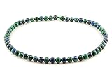 ohne Verschluss Malachit Azurit Strang - Kugeln 6 mm grün blau, Länge 39 cm