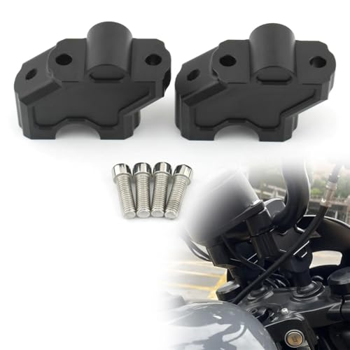 Adaptateur de pinces pour rehausseurs guidon avant moto Harley Nightster 975S 2022
