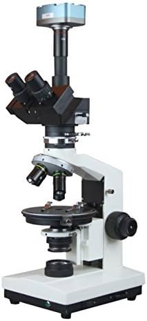 Radical RPL55T130M Trinocular Polarizing Microscope front view
