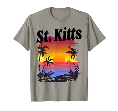 St Kitts Caribbean Cruise Ship Beach Vacation Getaway Sunset T-Shirt