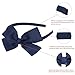 7Rainbows Fashion Cute Navy Blue Bow Headband Back to School Headbands for Girls Toddlers.