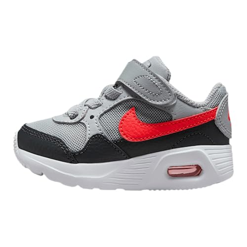 Nike Air Max SC Baby/Toddler Shoes (CZ5361-015, Wolf Grey/Anthracite/White/Bright Crimson) Size 5