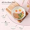 SENSARTE Nonstick Ceramic Skillet with Lid 11-inch, 4.5QT Non Toxic Deep Frying Pan, Saute Pan with Lid, Stay-cool Handle, Healthy Cooking Pot, Induction Compatible, Pink #4