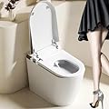 VIDEC Electric Bidet Smart Toilet, Auto Open/Close Lid & Seat with Radar and Foot Sensor, Water Tank Built In, Auto Flushing, 8 Modes Wash, Dryer, Heated Seat,Foam Shield,Child Seat Built In.(TD-78EV)
