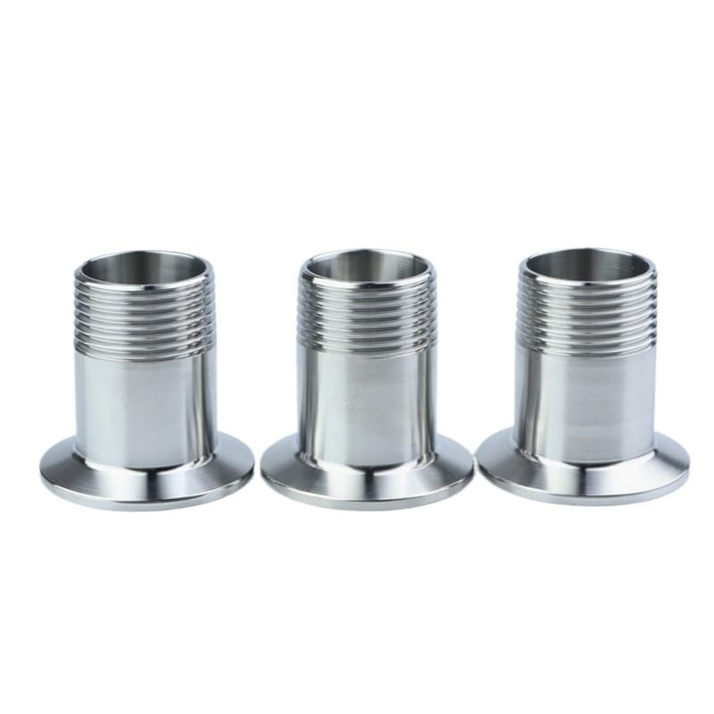Raccord fileté 3/4" mâle vers virole Tri-clamp 40mm étanche