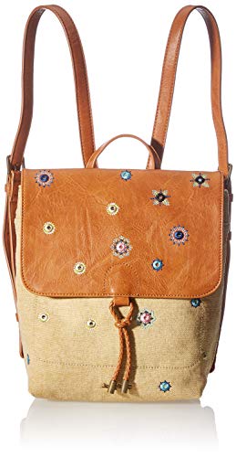Desigual Fabric Backpack Medium, Femme, Marron, M