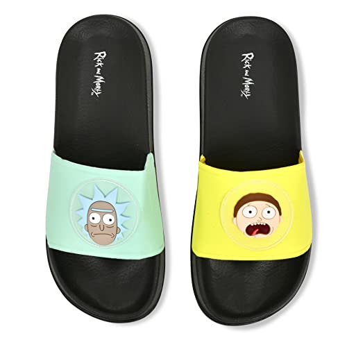 RICK AND MORTY Mens Slides - Officially licensed Slides - Rick Sanchez and Morty Smith2