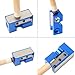 MUZOCT 8 in 1 Aluminum Pool Cue Tip Repair Tool Billiard Tip Accessories for Replacement and Shaping Cue Tips Blue