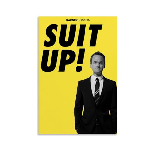 EGLOBICH Póster decorativo de la serie de televisión "Cómo conocí a vuestra madre", 20 x 30 cm, sin marco, con texto en inglés "How I Met Your Mother"