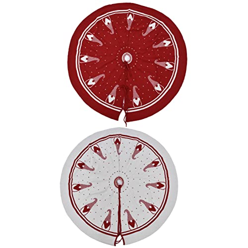 Saia de árvore de Natal Topyond, tapete macio reutilizável de árvore de Natal para decoração inferio