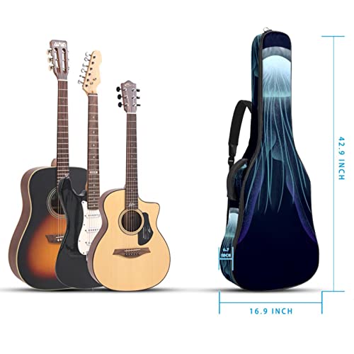 Housse imperméable pour guitare acoustique avec double bandoulière et poche Motif méduse océan, Multicolore 04, 42.9×16… - Les Beatles, Paul McCartney, John Lennon, RIngo Starr, George Harrison Housse imperméable pour guitare acoustique avec double bandoulière et poche Motif méduse océan, Multicolore 04, 42.9x16… – Image 6