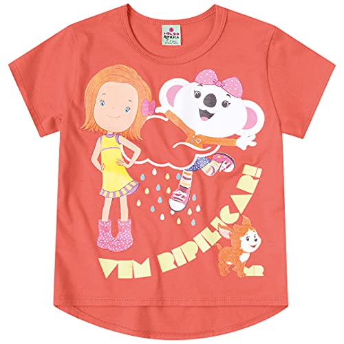 Blusa mullet em meia malha, Mundo Ripilica, meninas, Laranja, 4