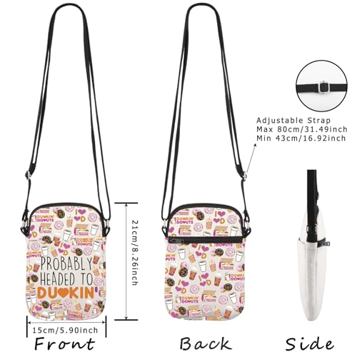 WCGXKO Coffee Gift Probably Headed To Drink Crossbody Bag Drink Refreshment Lover Gift2