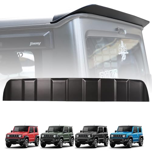 Niceffort新型スズキジムニー リアウイング ジムニーシエラJB64 JB74 カースポイラーウィング ハッチバック トランク スポイラー カスタム 外装パーツ アクセサリー 2018-2025年 (ライト無し)