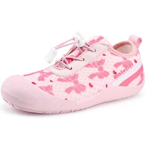 Image of WateLves Wide Toddler Water Shoes Kids Barefoot Athletic Sneakers Girls Boys Quick Dry Aqua Socks for Beach Hiking Swim Kayak Sport Accessories, Camping Essentials