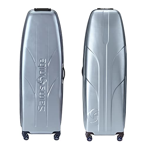 Samsonite Primo Deluxe Hard Sided Golf Travel Case, Golf Clubs Luggage, Titanium by Samsonite - Used condition - US$203.55