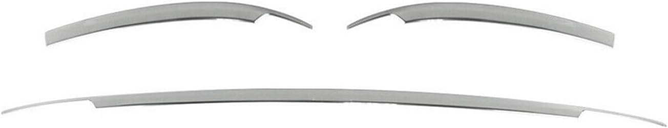 OMAC Rear Trunk Molding Trim for VW Tiguan 2.gen 2016-2020 Pre-FL Stainless Steel Silver 3 Pcs