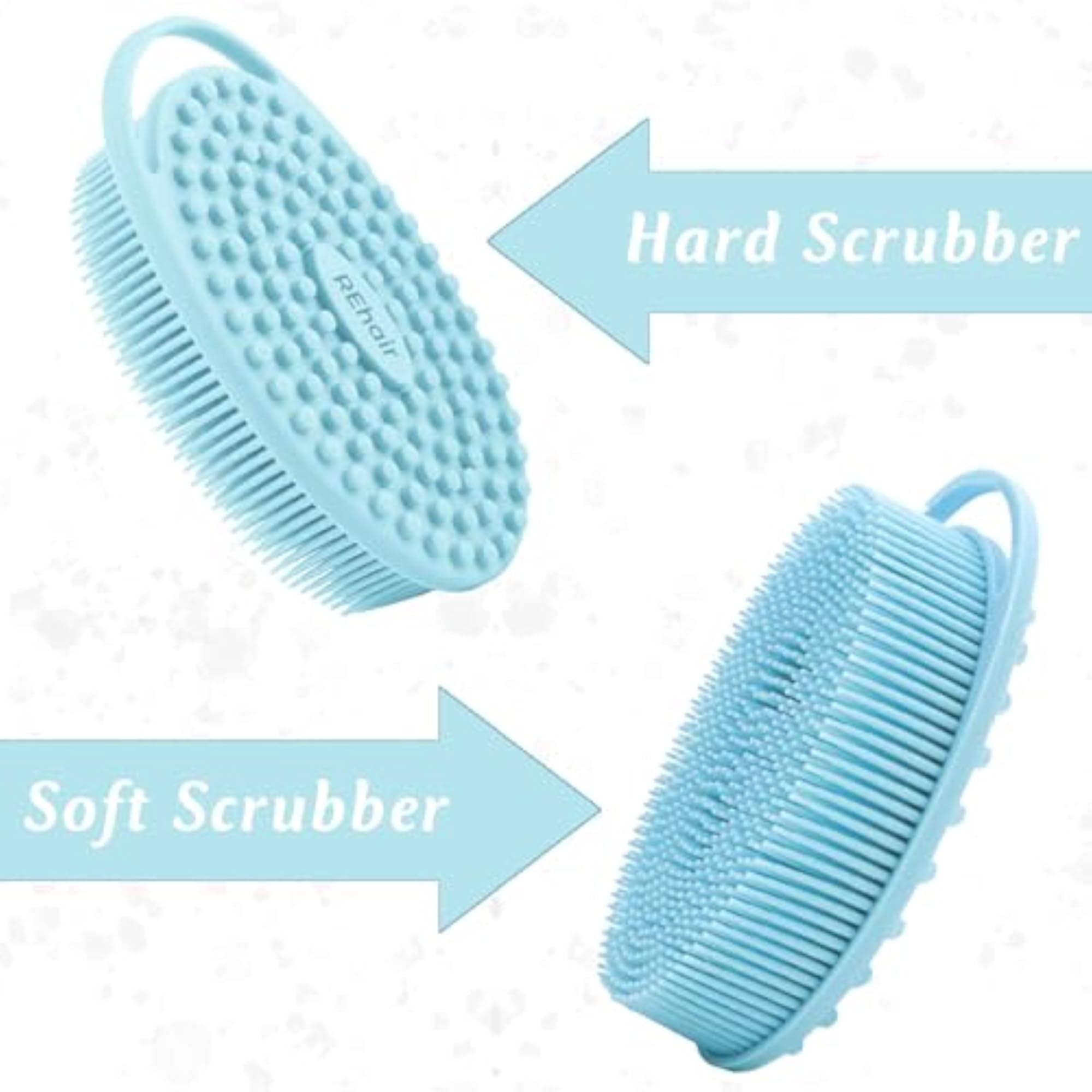 Exfoliating Silicone Body Scrubber Easy to Clean, Lathers Well