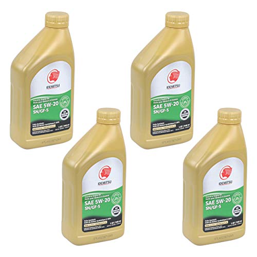 Idemitsu 30010091-75000C020 Full Synthetic 5W-20 Engine Oil (4 Pack)