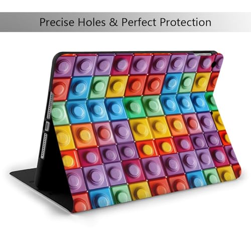 Étui iPad 8e génération antichoc texture blocs de construction pour éviter les rayures d'écran - 2