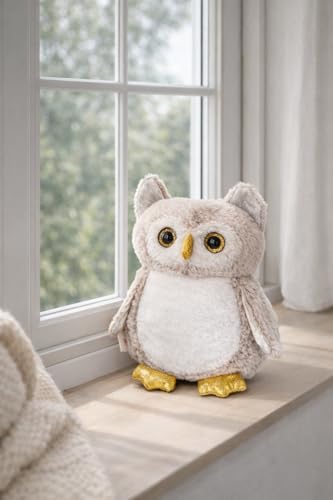 Image of Prime Nest Owl Soft Stuffed Plush Bird Toy for Kids Boys & Girls Birthday Gifts (Light Brown, 24 cm)