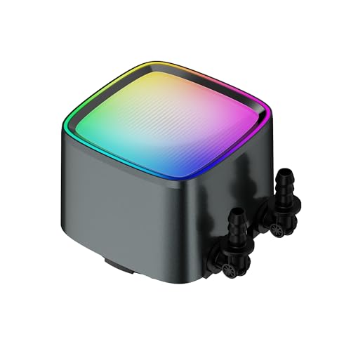 Image of Geometric Future Eskimo Pro - 360mm AIO CPU Liquid Water Cooler- RGB PWM Squama 2501B Fan x 3- Fit Intel LGA 1700, AMDAM5 - Black- (GEO-EP-36B)