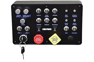 SIM-PANEL Auxiliary Classic ATS/ETS2 Button Box for American Truck Simulator