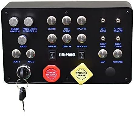 SIM-PANEL auxiliary Classic ATS/ETS2 Button Box for American Truck ...