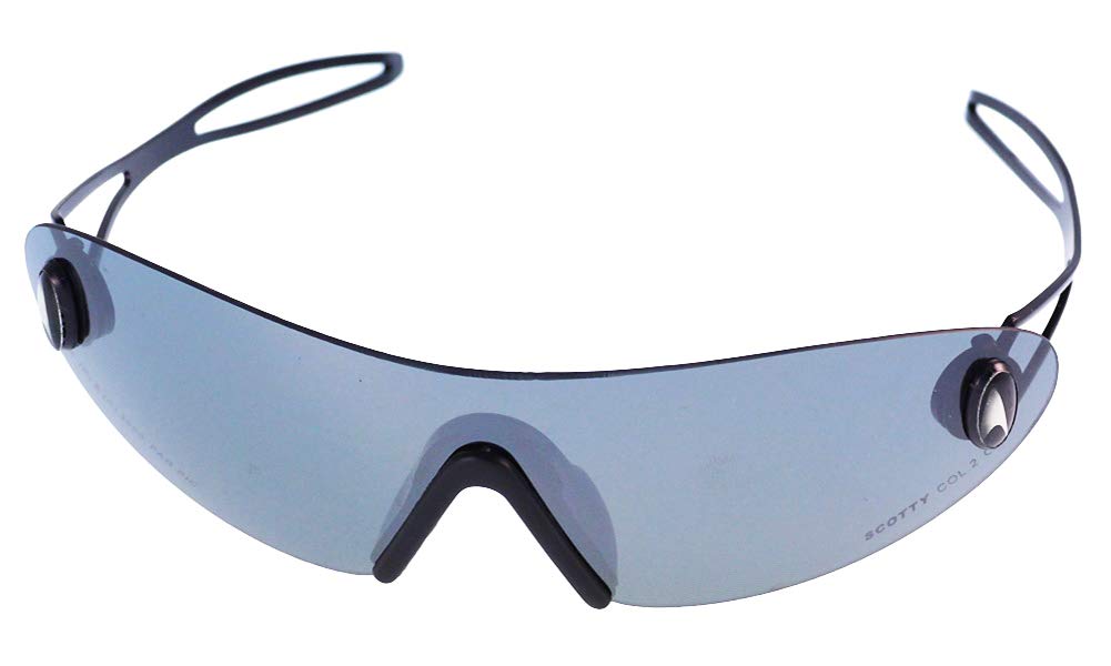CHICNET Sonnenbrille Star Brille CE Nasenpolster abnehmbar Monoglas grau