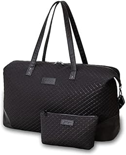 Jadyn Luna Women's Weekender Bag and Travel Duffel, Large 37 Liter Capacity, Cheetah Spot, Softside Duffle Bag With Vegan Leather Accents