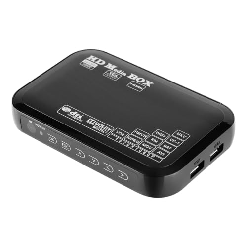 Full HD Mini, 110 240V 1080P Media Player Box Mediaplayer Hdmi USB Prise en Charge MMC RMVB MP3 AVI MKV (EU)