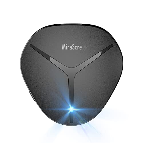 Wireless HDMI Adapter, 5G Miracast Dongle, 4K Wireless Display Dongle Adapter Compatible with Miracast/Airplay/Android/iOS/iPhone/iPad/Mac/PC/TV/Monitor, with Original USB & Power Cable, Black